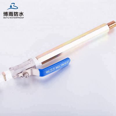 Injection Pipe And Ball Valve With On Off Valve for Other Waterproofing Materials
