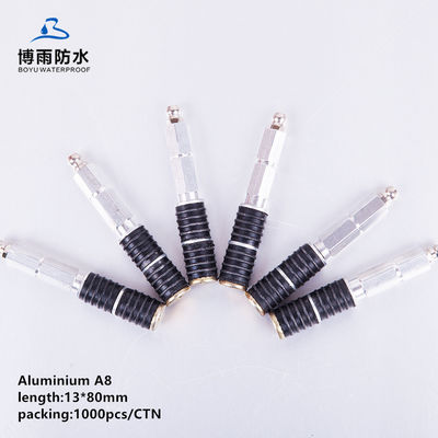 Waterproof Water Stop Injection Packer 13*80mm A8 for Concrete Grout Rubber Aluminium