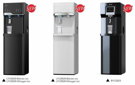 Electric Standing Water Dispenser with Hot Cold Functions and Bullet/Nugget Ice Maker