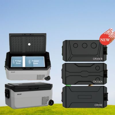 Silk Screen Printing Logo 35L Car Refrigerator for Outdoor Camping Travel Quick Cooling