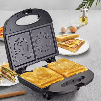 Customized Logo Acceptable Dual Waffle Maker for Quick Cleaning and Non-Stick Cooking