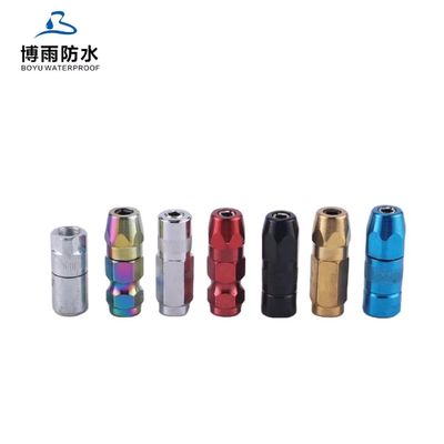 Black Coupler Grease Nipples for Injection Packers Traditional Design Connectors in Blue