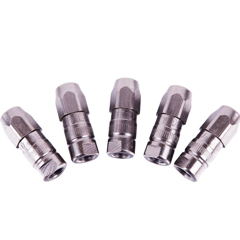 Silvery B60 Grease Gun Coupler/Adaptor for Long-lasting Grease Fitting Connection Pack
