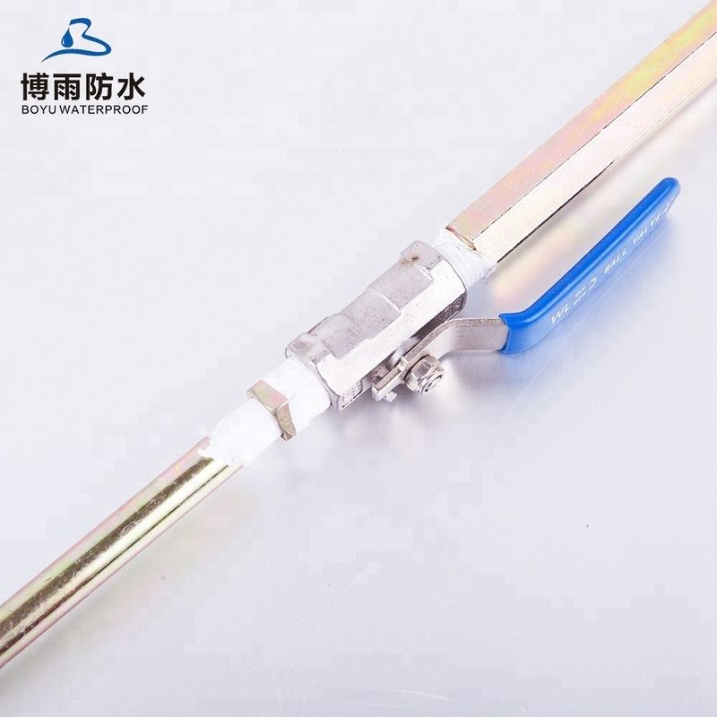 Injection Pipe And Ball Valve With On Off Valve for Other Waterproofing Materials
