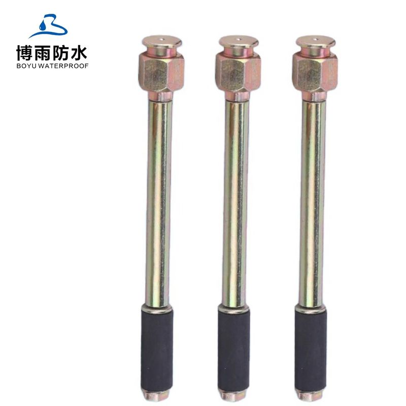 Waterproofing Materials Flat Head Injection Packers Brass Color Steel 13*150mm A15 M8